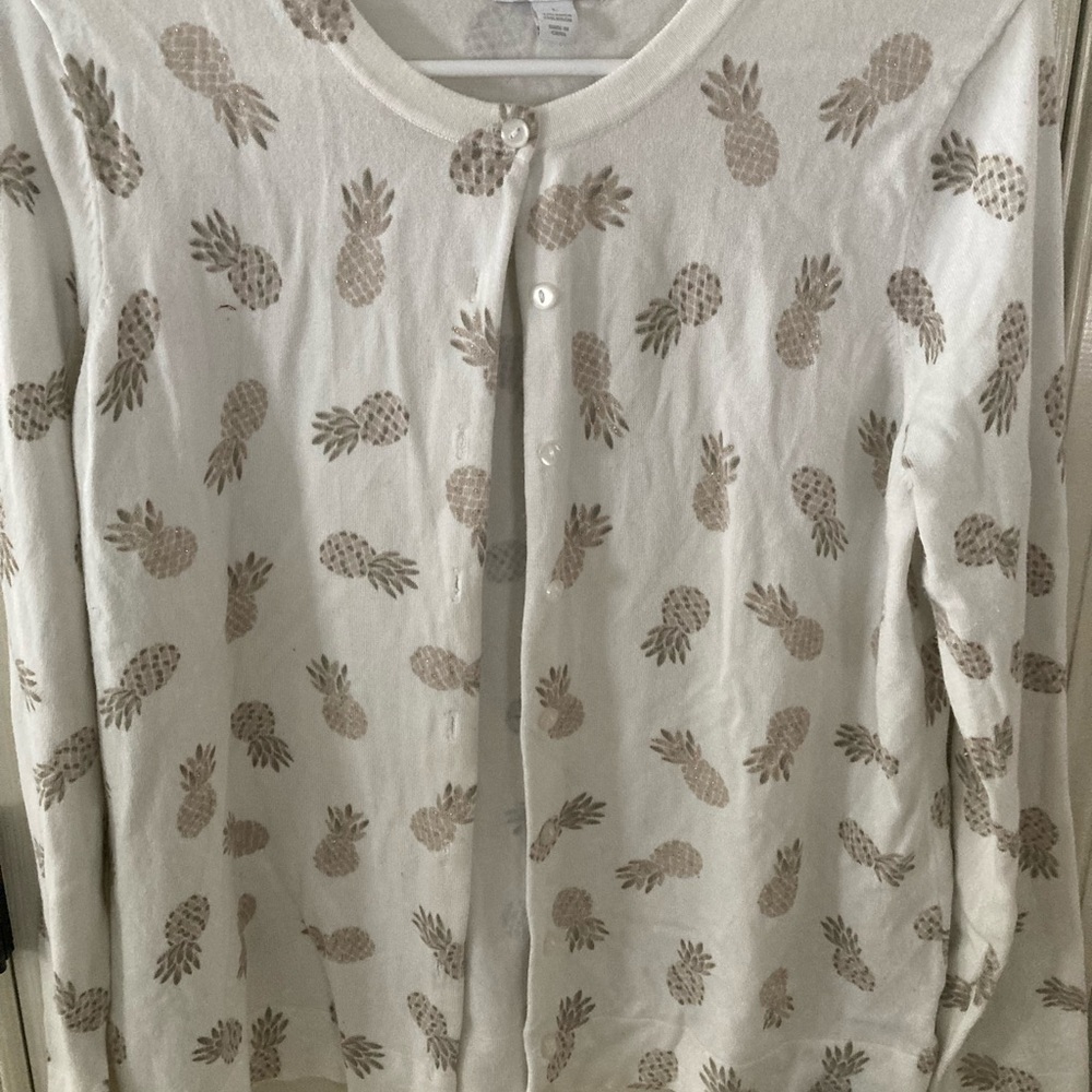 Cardigan with Pineapples